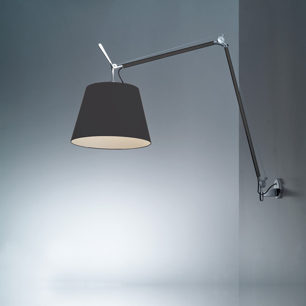 Tolomeo Wall, Mega, Black Shade, E27, IP20