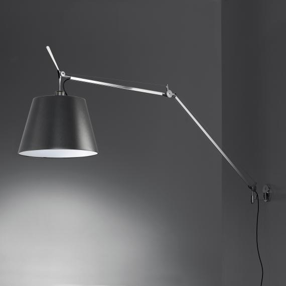 Tolomeo Wall, Mega, Black Shade, E27, IP20