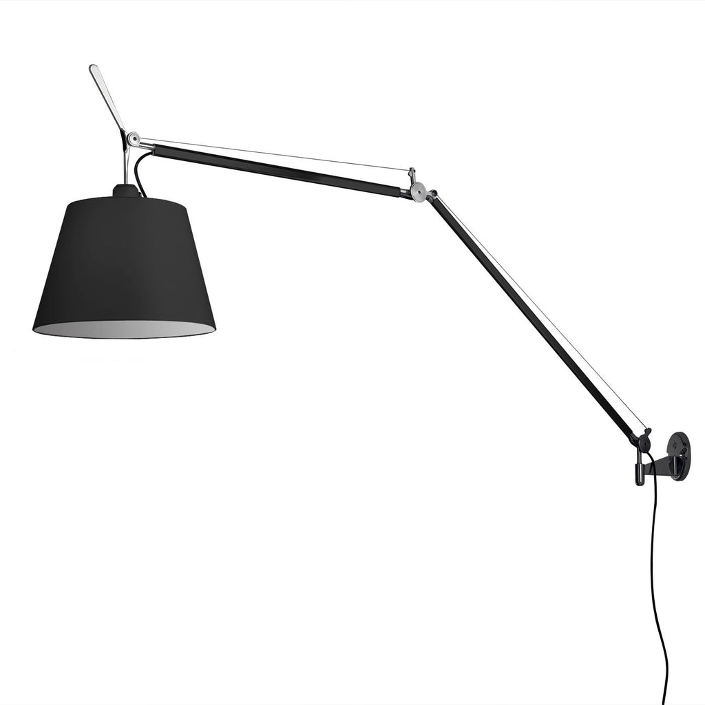 Tolomeo Wall, Mega, Black Shade, E27, IP20
