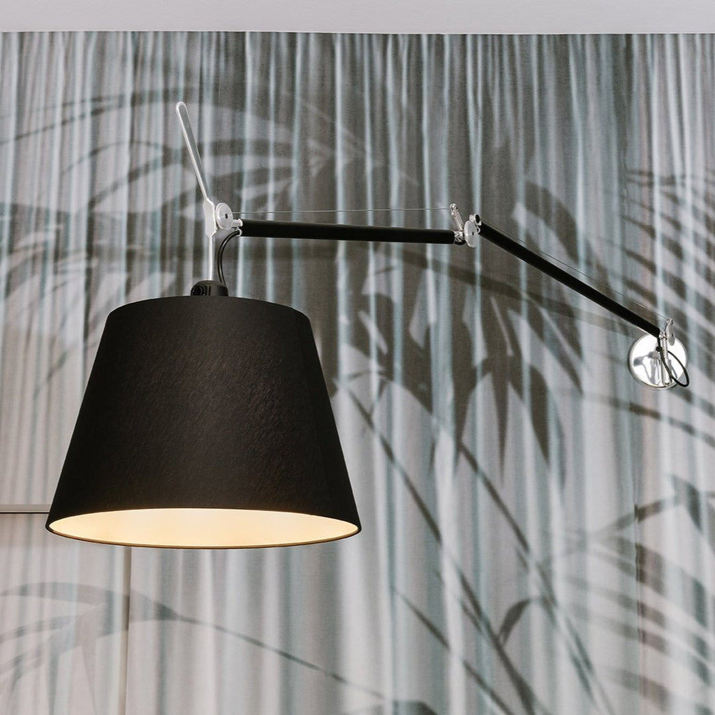 Tolomeo Wall, Mega, Black Shade, E27, IP20