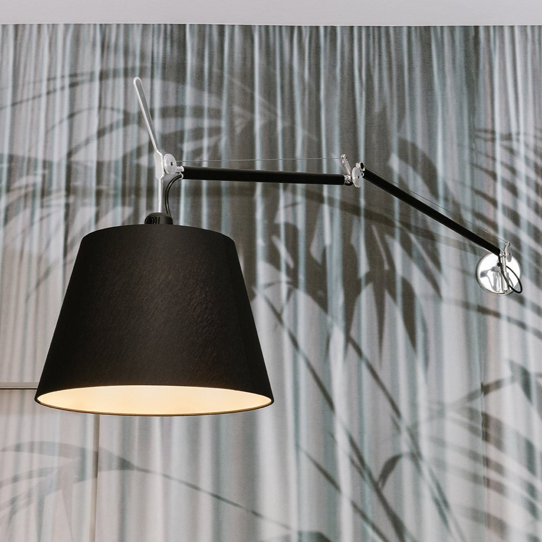 Tolomeo Wall, Mega, Black Shade, E27, IP20