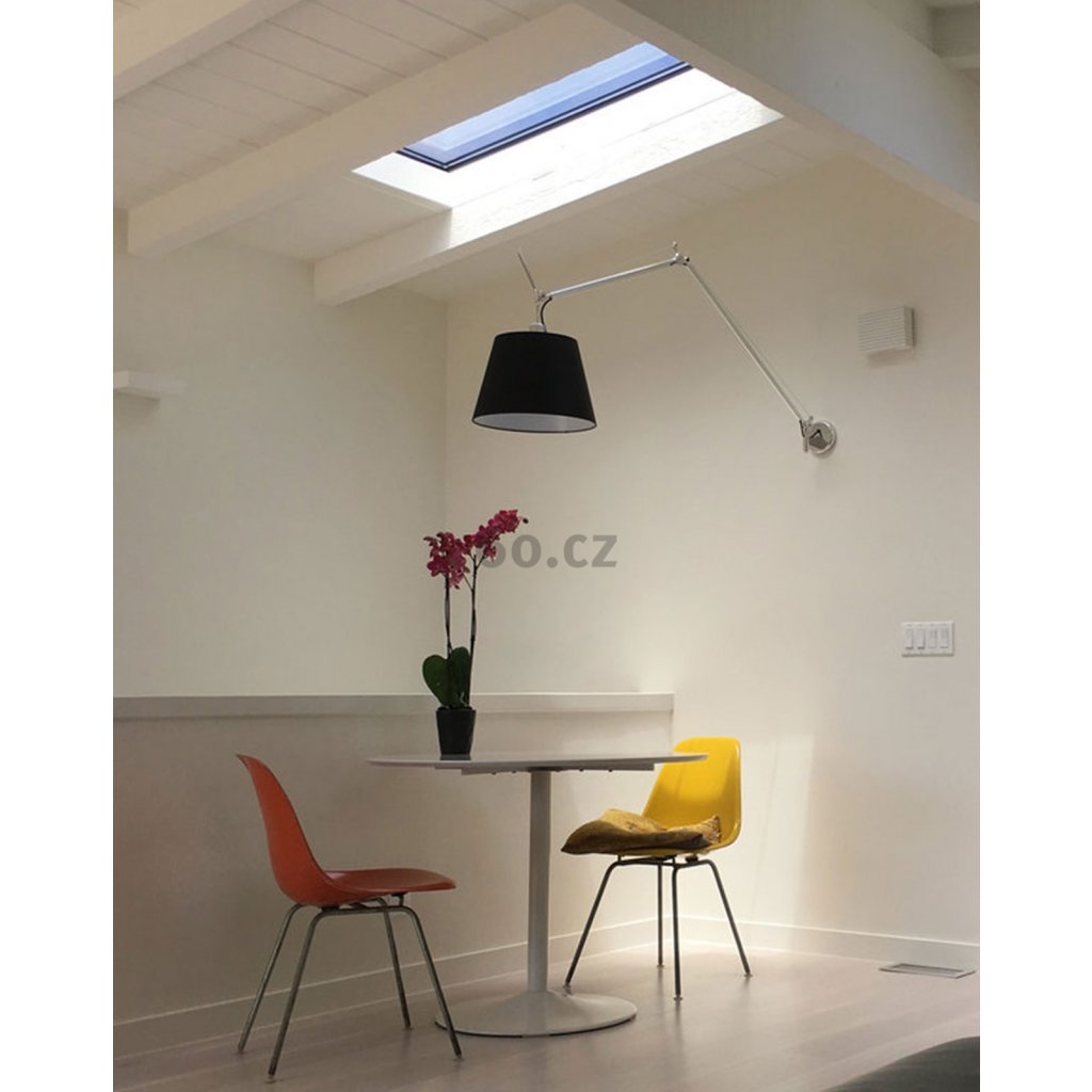Tolomeo Wall, Mega, Black Shade, E27, IP20
