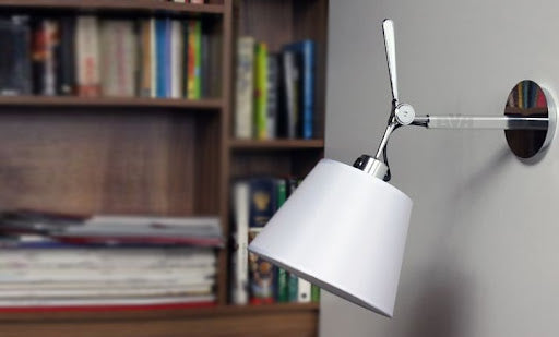 Tolomeo-Wall-with-Shade-In-Situ-Unlit-By-Bookcase