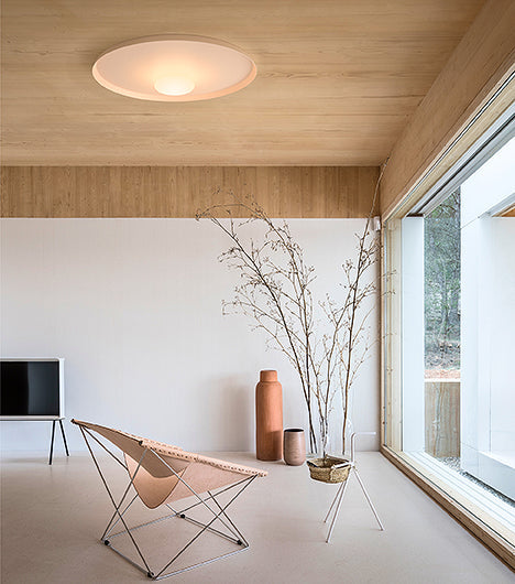 Top Ceiling or Wall, 90 cm ø, White, Dimmable, IP20