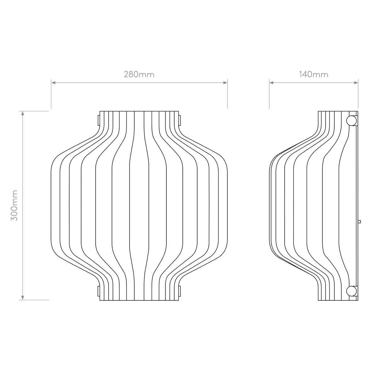 Toro Wall Light, E27, IP20