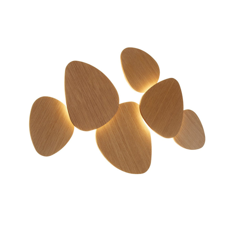 Tria Wall, 6 Light, Oak, LED, 76W, Triac Dim, IP20