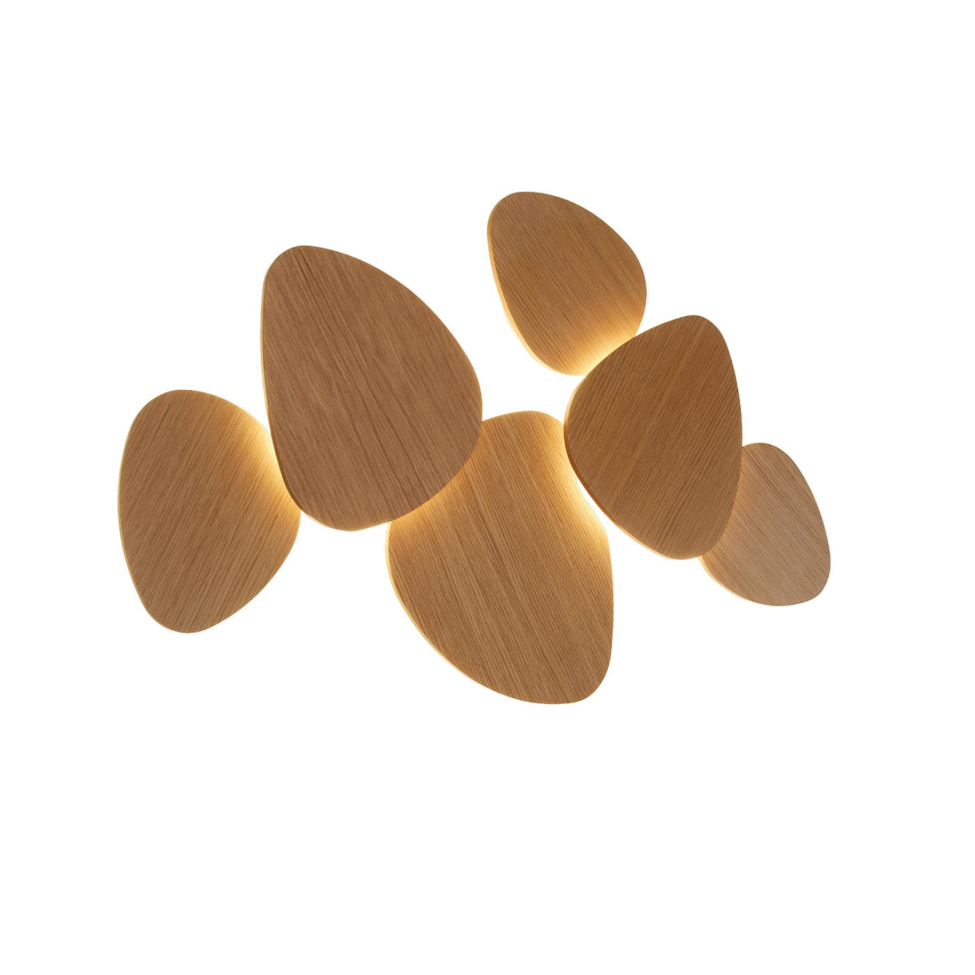 Tria Wall, 6 Light, Oak, LED, 76W, Triac Dim, IP20