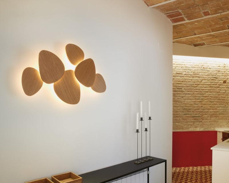 Tria Wall, 6 Light, White, LED, 76W, Triac Dim, IP20