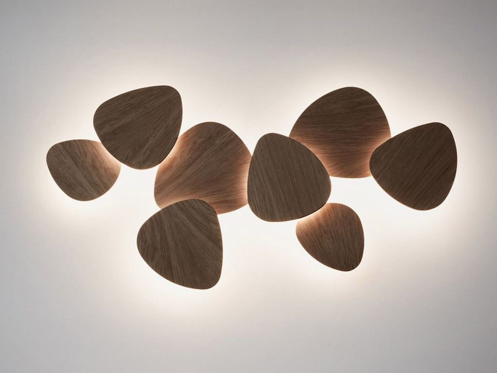 Tria Wall, 8 Light, Oak, LED, 120W, Triac Dim, IP20