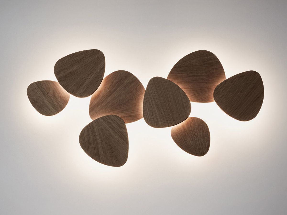 Tria Wall, 8 Light, Oak, LED, 120W, Triac Dim, IP20