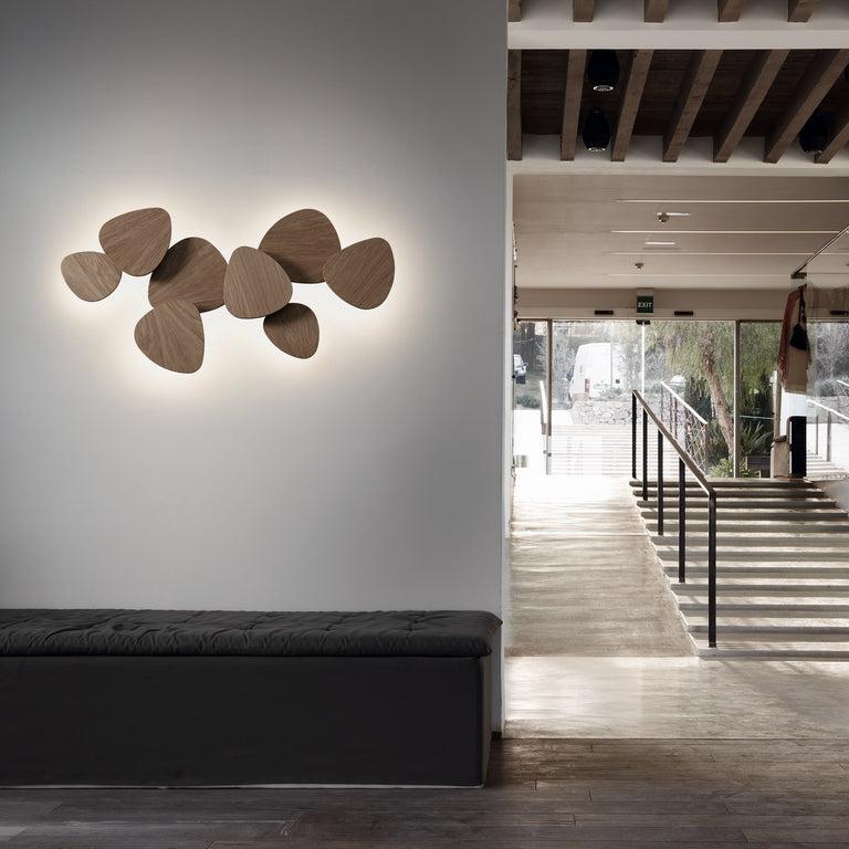 Tria Wall, Triple, White and Oak, LED, 44W, Triac Dim, IP20