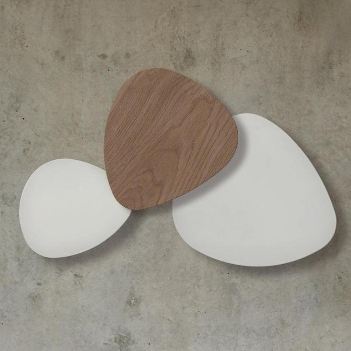 Tria Wall, Triple, White and Oak, LED, 44W, Triac Dim, IP20