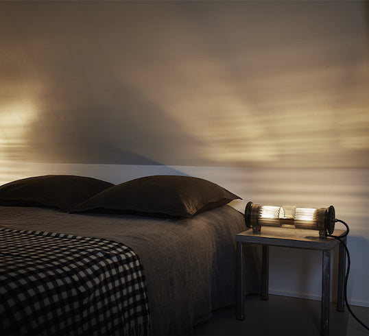 Tube Bulb Pendant, Linear Horizontal, 132 cm, Mesh, E27, IP20