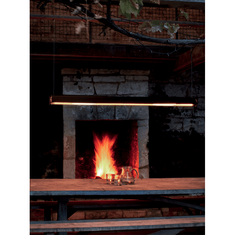 Tube 360 Pendant, Horizontal with Cover, 162 cm, White with Silver, LED, Triac Dim, IP65