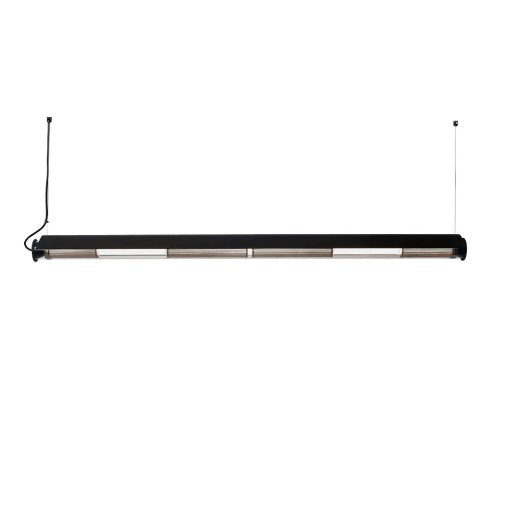 Tube 360 Pendant, Horizontal with Cover, 162 cm, White with Silver, LED, Triac Dim, IP65