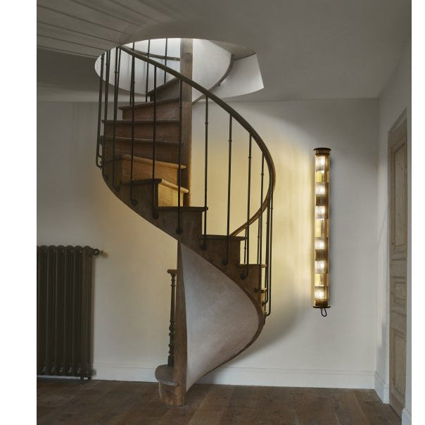 Tube Bulb Pendant, Linear Vertical, 132 cm, Mesh, E27, IP64