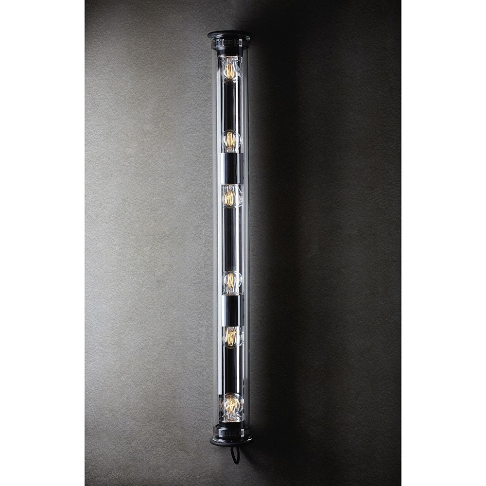 Tube Bulb Wall or Ceiling, 132 cm, Silver Reflector No Mesh, E27, IP64