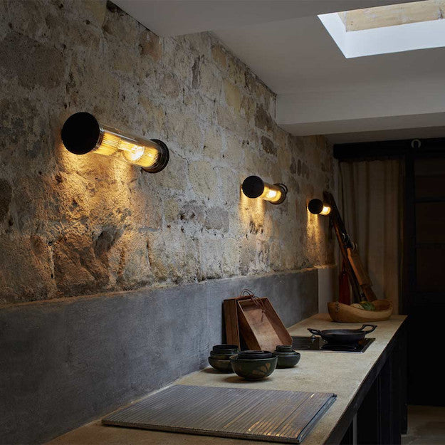 Tube Bulb Pendant, Linear Horizontal, 72 cm, Mesh, E27, IP20