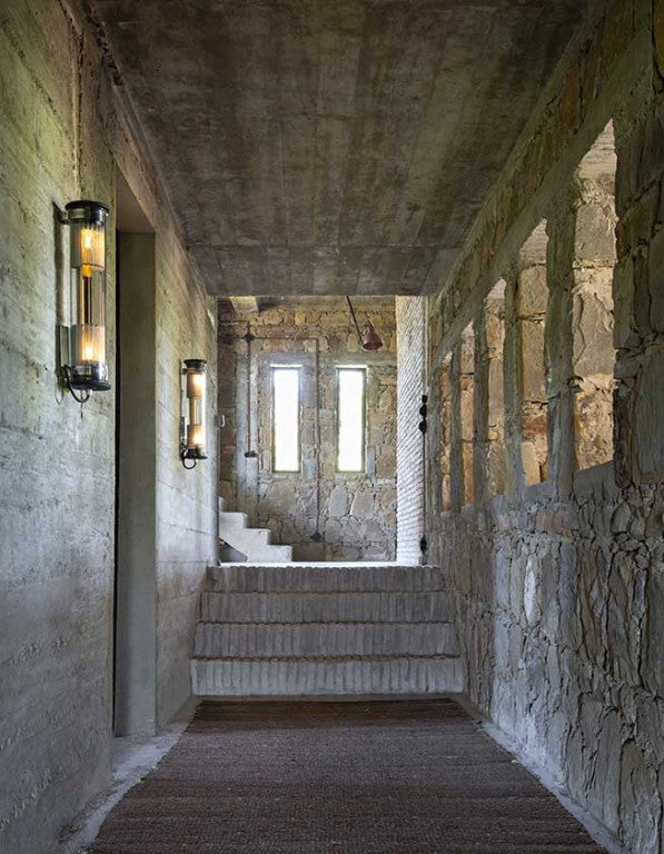 Tube Bulb Wall or Ceiling, 52 cm, Silver Reflector No Mesh, E14, IP20