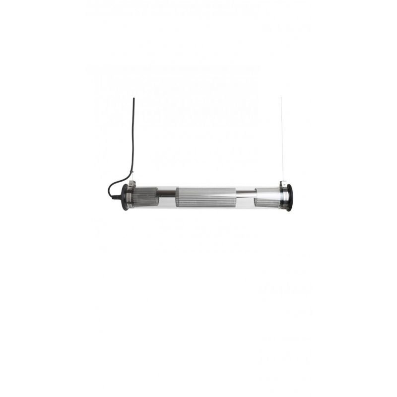 Tube Bulb Pendant, Linear Horizontal, 72 cm, Mesh, E27, IP64