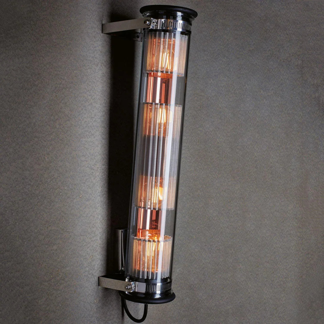 Tube Bulb Wall or Ceiling, 132 cm, Silver Reflector No Mesh, E27, IP64