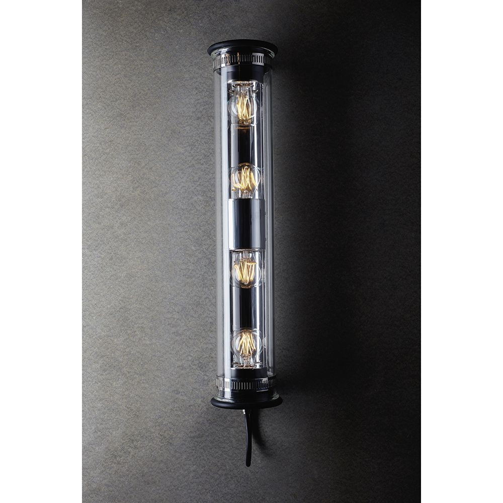 Tube Bulb Wall or Ceiling, 72 cm, Silver Reflector No Mesh, E27, IP20