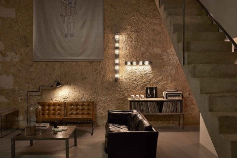 Tube Bulb Pendant, Linear Vertical, 72 cm, Gold Reflector No Mesh, E27, IP20