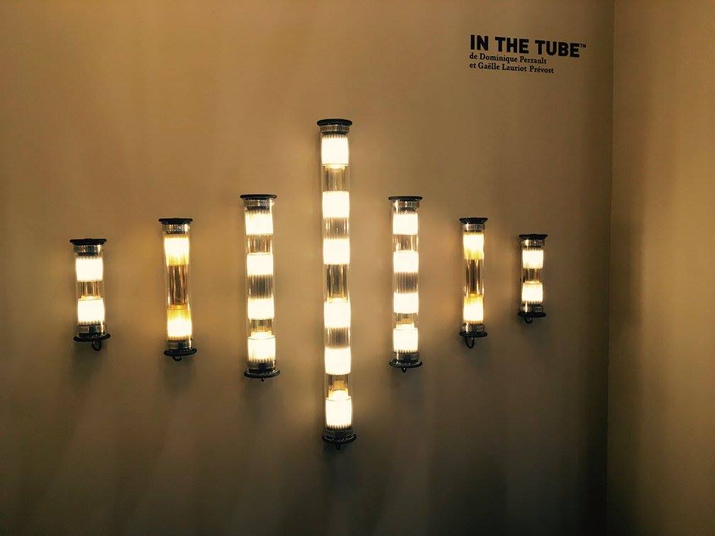 Tube Bulb Wall or Ceiling, 132 cm, Gold Reflector No Mesh, E27, IP20