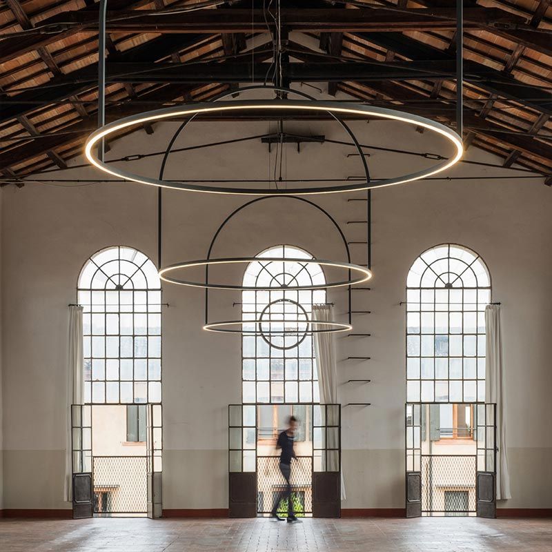 U-Light Pendant Rust, LED, 1-10v or Casambi Dim, IP20