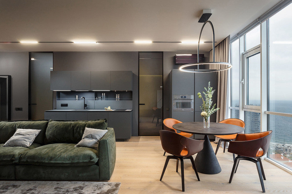 U-Light Pendant Anthracite, LED, 1-10v or Casambi Dim, IP20