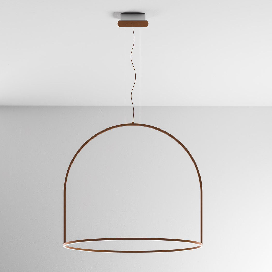 U-Light Pendant Rust, LED, 1-10v or Casambi Dim, IP20