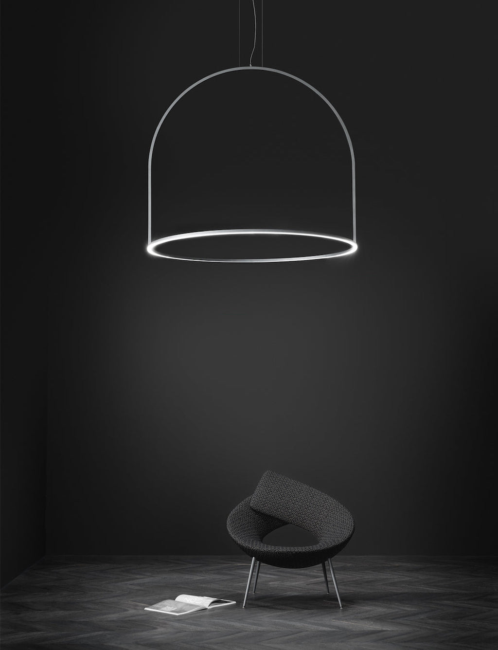 U-Light Pendant Anthracite, LED, 1-10v or Casambi Dim, IP20