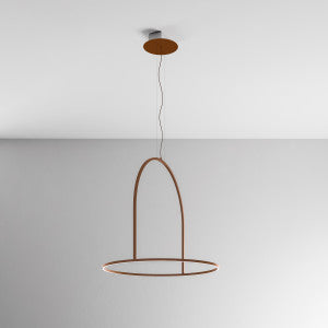 U-Light Pendant Rust, LED, 1-10v or Casambi Dim, IP20