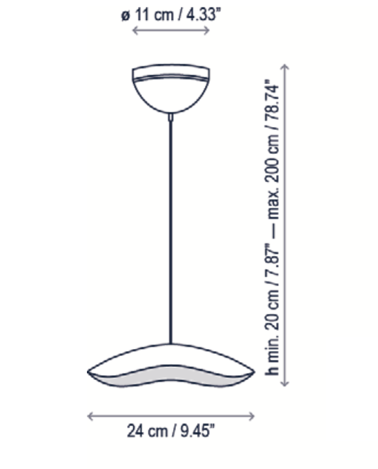 Valentina Pendant, Black with Copper, LED, 6.5W, Triac Dim, IP20