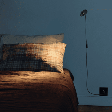 Vision 20/20 Adjustable Reading Wall, Black, LED, Plug In, On/Off, IP20