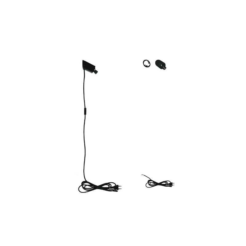 Vision 20/20 Adjustable Reading Wall, Black, LED, Plug In, On/Off, IP20