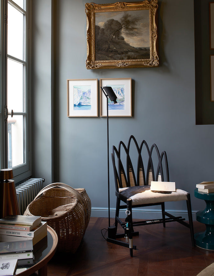 Vision Adjustable Reading Floor Lamp, Black, LED, Thumbswitch Dim x2, IP20