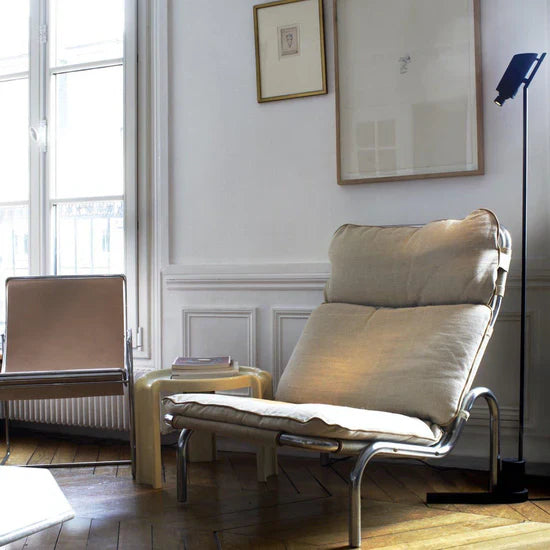 Vision Adjustable Reading Floor Lamp, Black, LED, Thumbswitch Dim x2, IP20