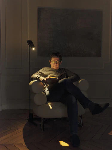 Vision Adjustable Reading Floor Lamp, Black, LED, Thumbswitch Dim x2, IP20