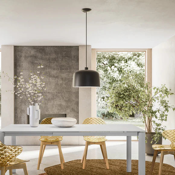 Zile Pendant, Small, Black, E27, IP20