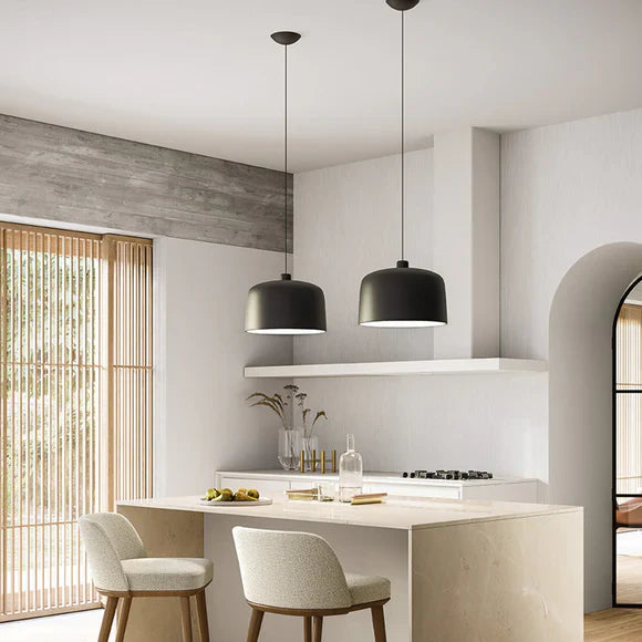 Zile Pendant, Small, Red, E27, IP20