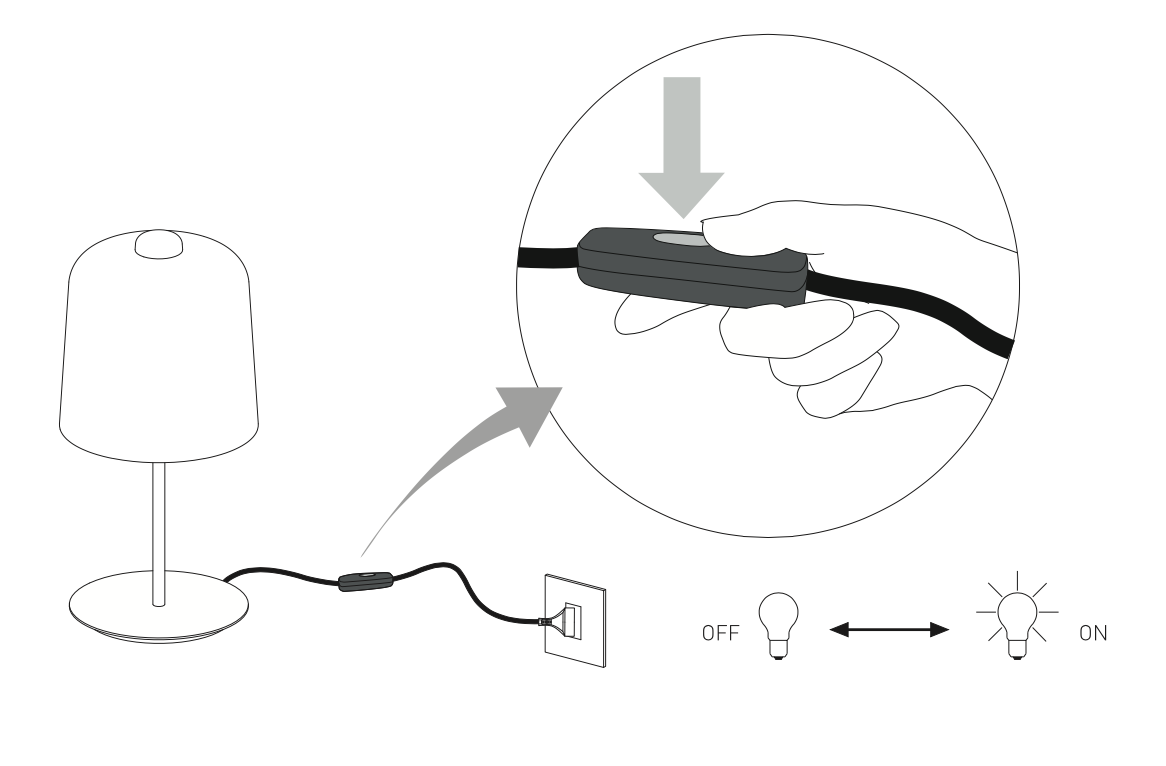 Zile Table, Small, White, E27, IP20