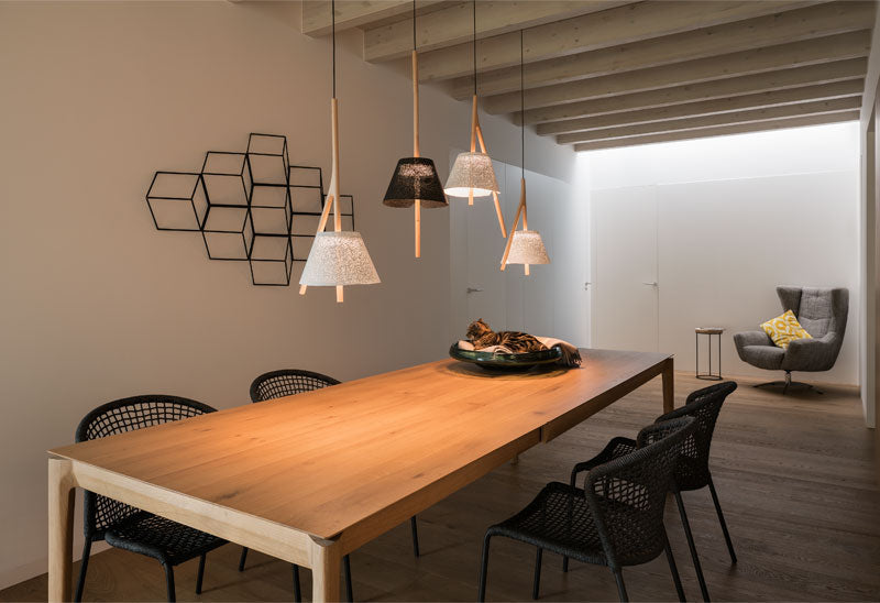 Cambo Pendant, White, IP20, Phase Cut Dim