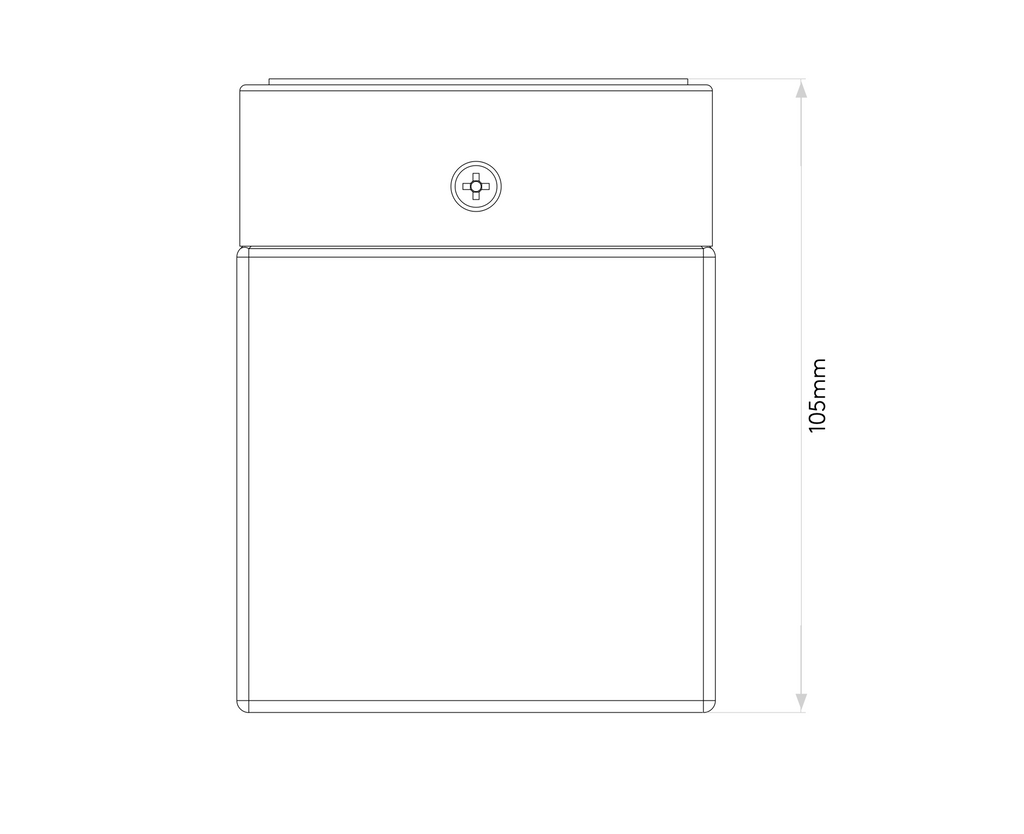 Cube, Wall Light, White Glass, G9, IP44