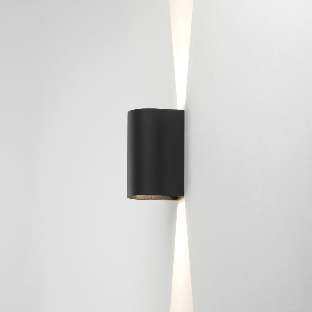 Dunbar Wall Light, Textured Black, LED, On/Off, IP65