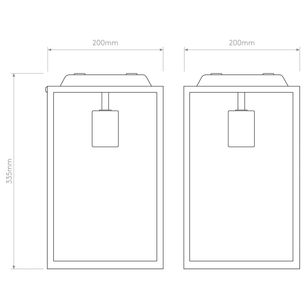 Homefield, Ceiling, Black, E27, IP23