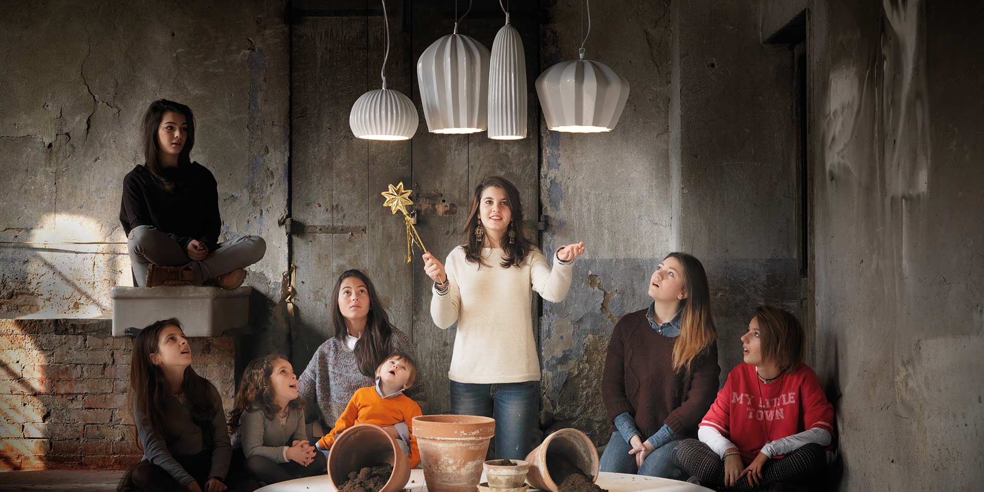 Sahara Pendant, Green, E27, IP20