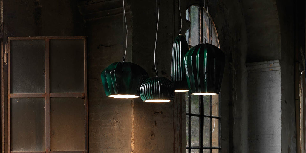 Sahara Pendant, Green, E27, IP20