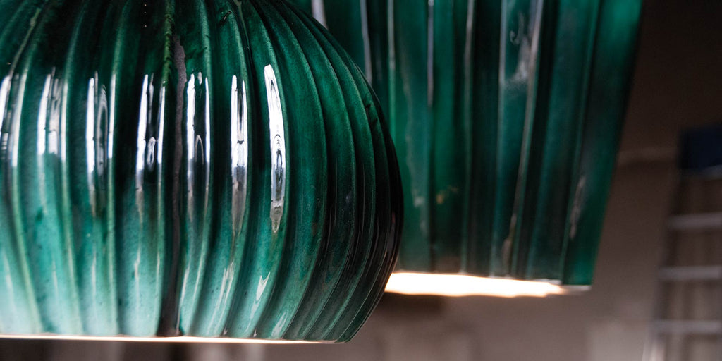 Sahara Pendant, Green, E27, IP20