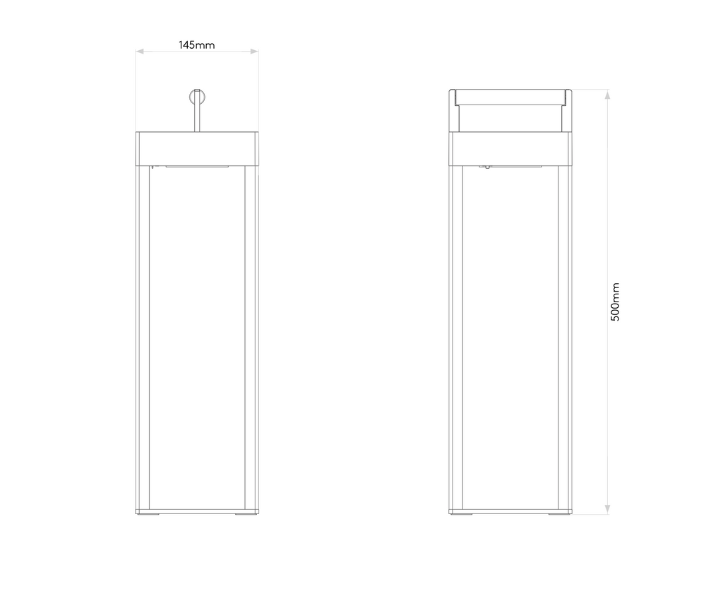 Kuro Wireless Floor Lamp, Black, LED, Touch Dim, IP44